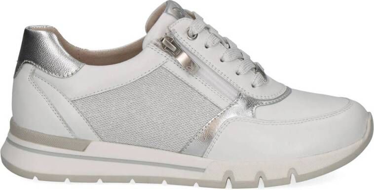 Caprice Sneakers met sleehak vrijetijdsschoen lage schoen veterschoen in schoenwijdte h (=zeer breed)
