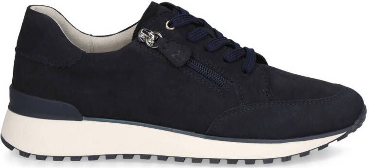 Caprice Kaia comfort suède sneakers donkerblauw