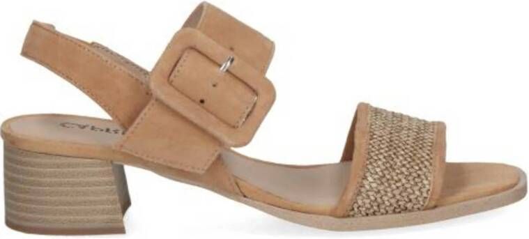 Caprice Siena leren sandalette beige