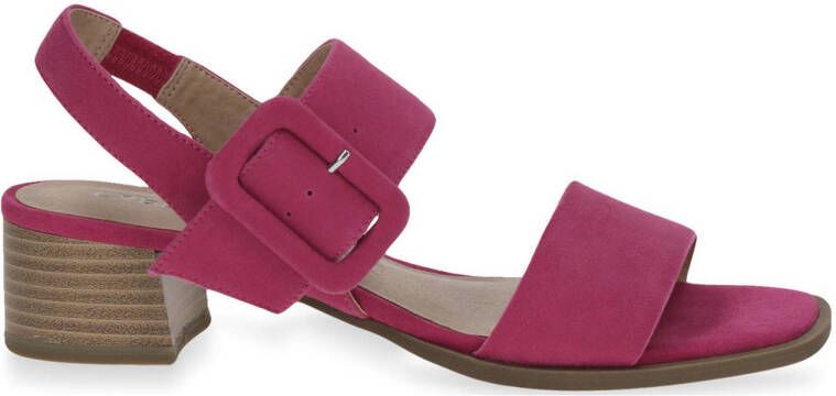 Caprice SIENA suède sandalette fuchsia