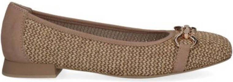 Caprice Ballerina's blokhak comfortabele schoen business schoen met sieraandeel