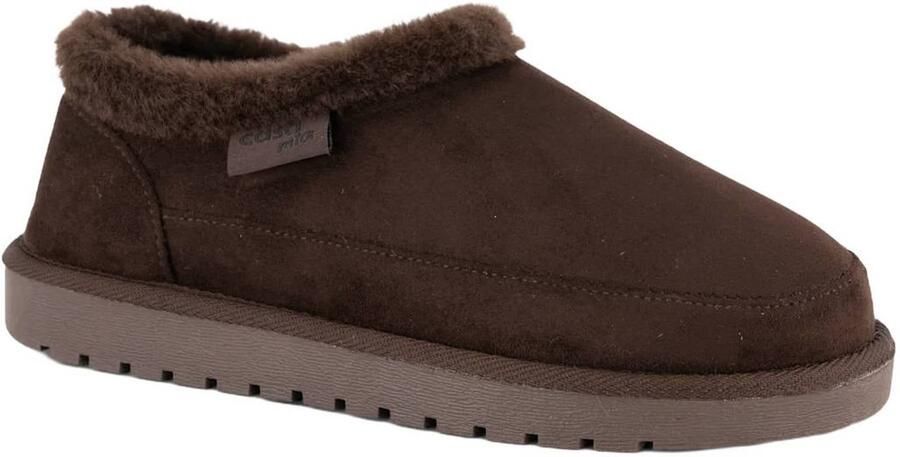 Casa mia suèdelook pantoffels bruin - Foto 3