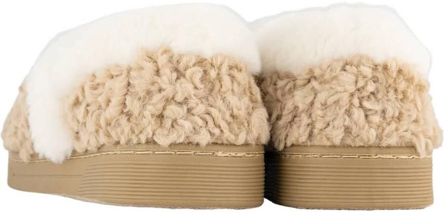 Casa mia teddy pantoffels beige - Foto 3