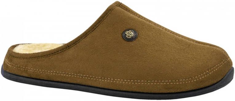 Casa mia Cognac instap pantoffel warmgevoerd - Schoenen.nl