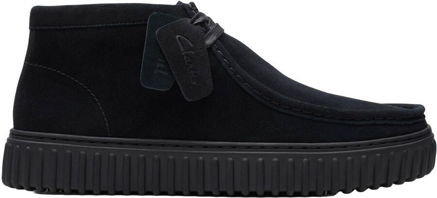 CLARKS ORIGINALS Clarks Veterschoenen Heren Torhill Hi Heren Suède Zwart - Foto 2