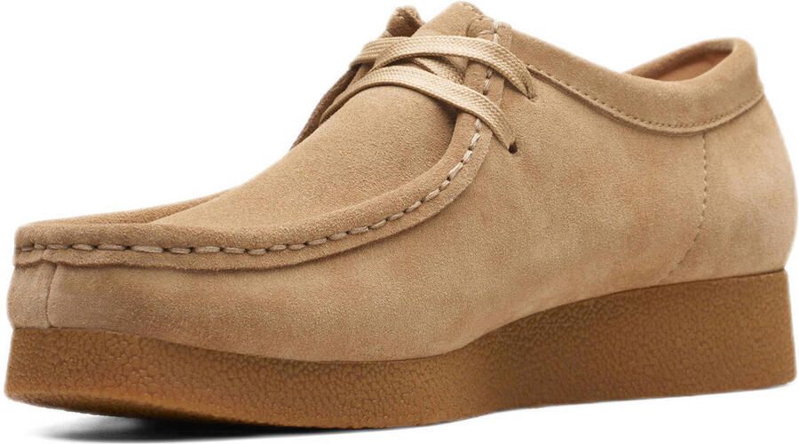 Clarks WALLABEE~EVO~SH~~~~~~~~~~~~~~~ Dames veterschoenen Wit beige - Foto 2
