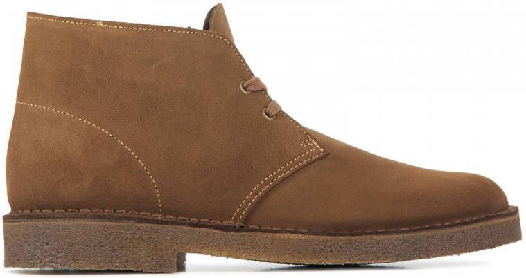 Clarks Mannen Leren Veterschoenen / Herenschoenen desert boot Midden bruin  - Schoenen.nl