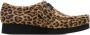 Clarks Wallabee evo suède bootschoenen met panterprint cognac - Thumbnail 9