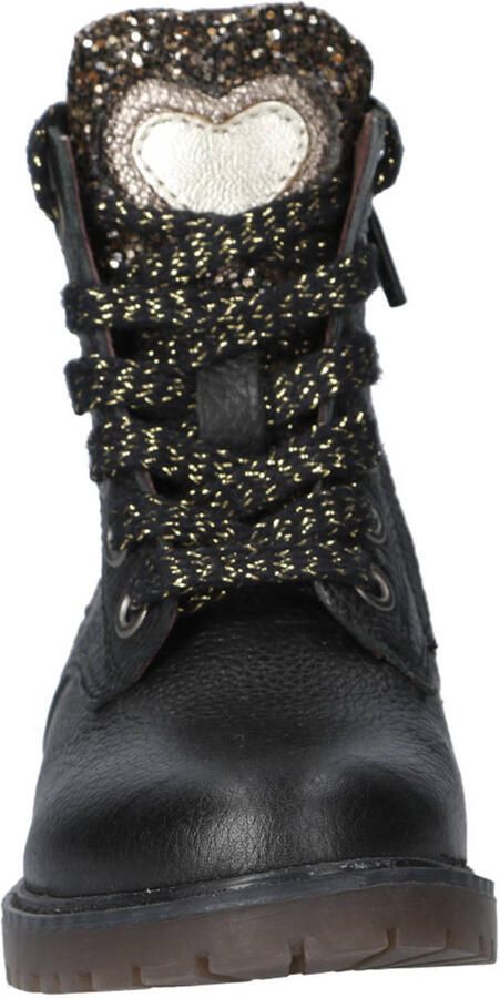 Clic! Enkellaarsjes Glitter zwart Leer Dames - Foto 3
