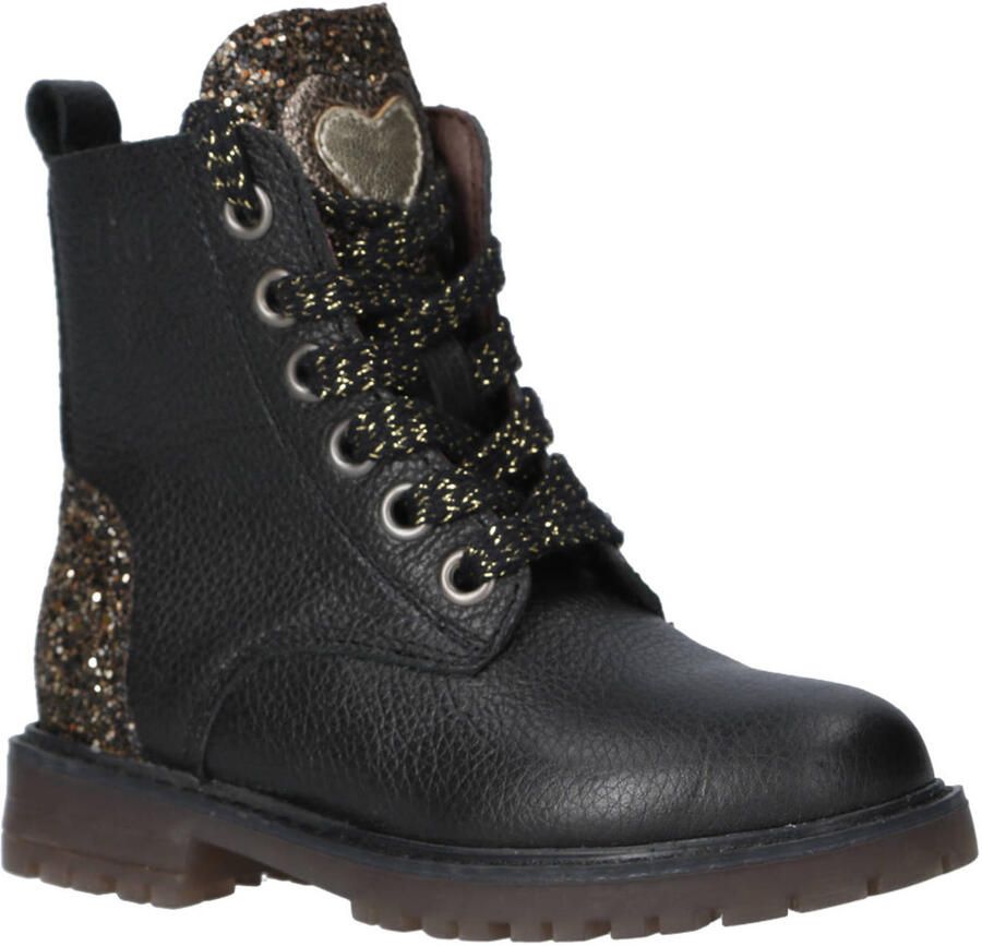 Clic! Enkellaarsjes Glitter zwart Leer Dames - Foto 2