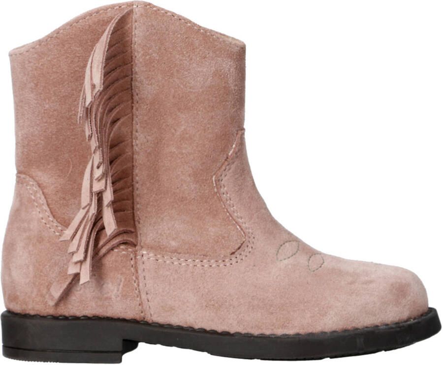 Clic! suède cowboylaarzen lichtroze