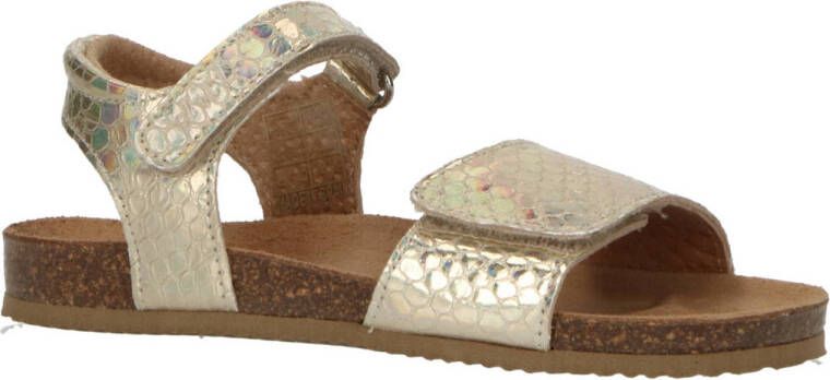 Clic! leren sandalen goud