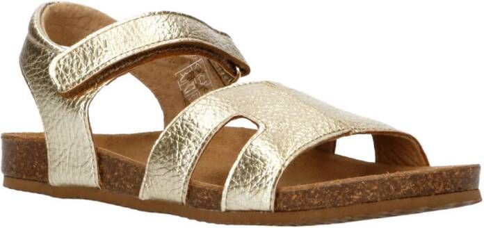 Clic! leren sandalen goud