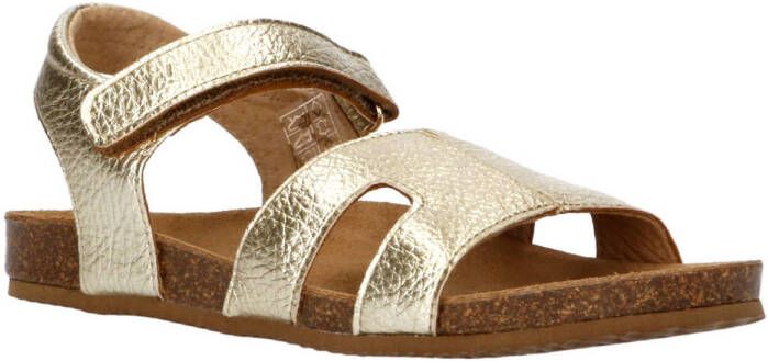 Clic! leren sandalen goud Meisjes Leer Effen 26 | Sandaal van