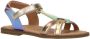 Clic! leren sandalen roze multi metallic Meisjes Leer All over print 34 - Thumbnail 2