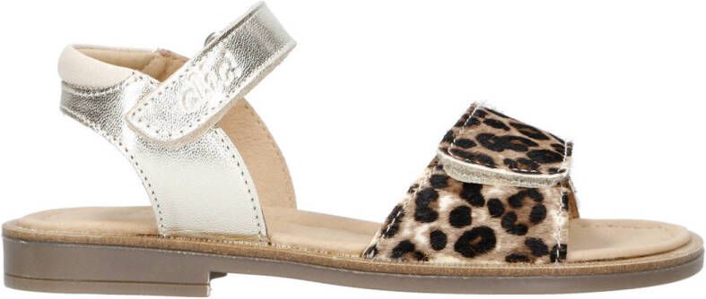 Clic! leren sandalen zilver