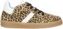 Clic! suède sneakers met panterprint beige zwart - Thumbnail 1