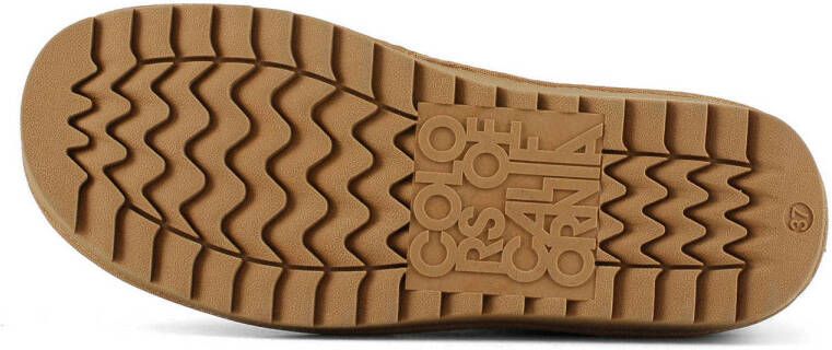 Colors of California Bruin Leren Platte Schoenen Yw0078 Model Brown Dames - Foto 2