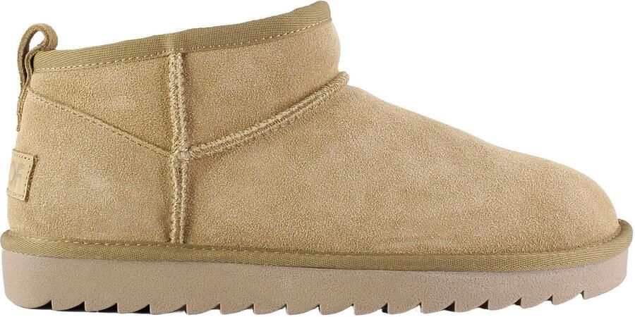 Colors of California suède enkelboots beige