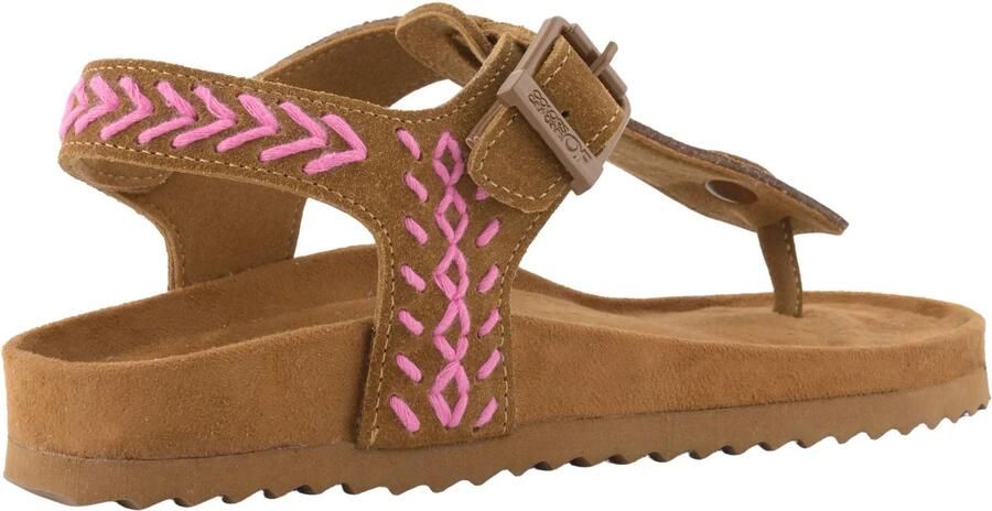 Colors of California suède sandalen cognac roze - Foto 2