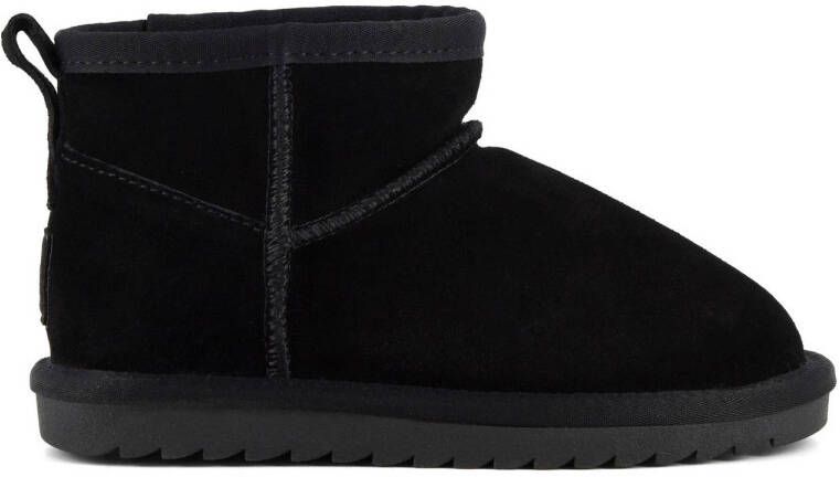 Colors of California gevoerde suède enkelboots zwart Meisjes Suede Effen 31