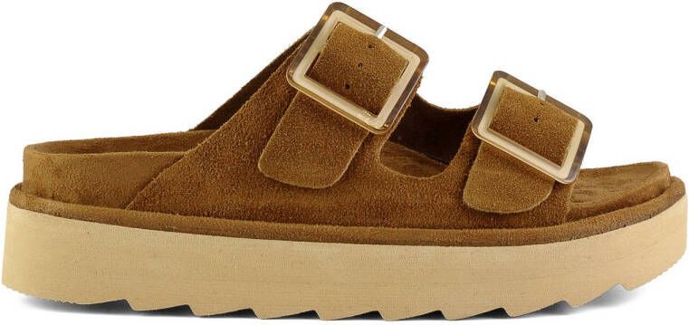 Colors of California Sandalen Platform sandal in leather