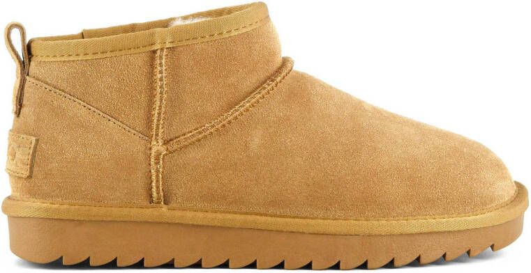 Colors of California suède enkelboots beige