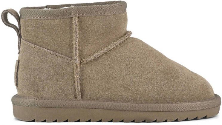 Colors of California suède enkelboots taupe Bruin Suede Effen 35