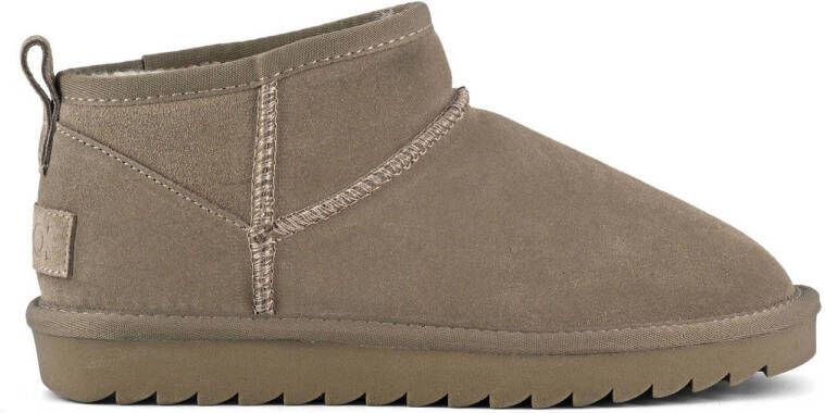 Colors of California suède enkelboots taupe