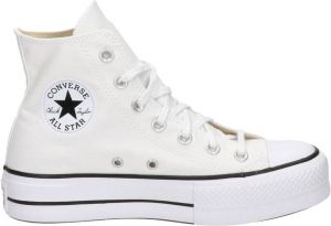 Converse All Star High Top Platform canvas sneakers wit