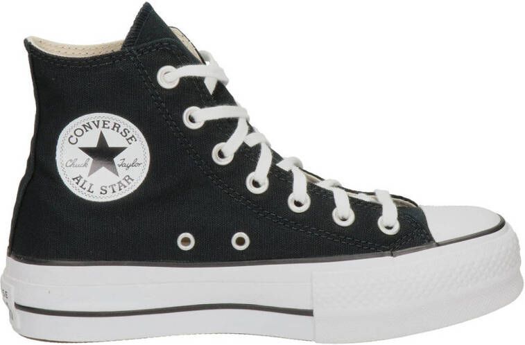 Converse All Star High Top Platform canvas sneakers zwart