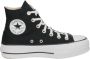 Converse Chuck Taylor All Star Platform High Top canvas sneakers zwart - Thumbnail 1
