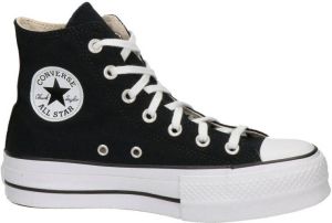 Converse All Star High Top Platform canvas sneakers zwart