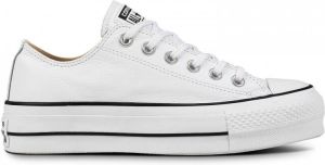 Converse Chuck Taylor All Star Lift Ox Lage sneakers Leren Sneaker Dames Wit
