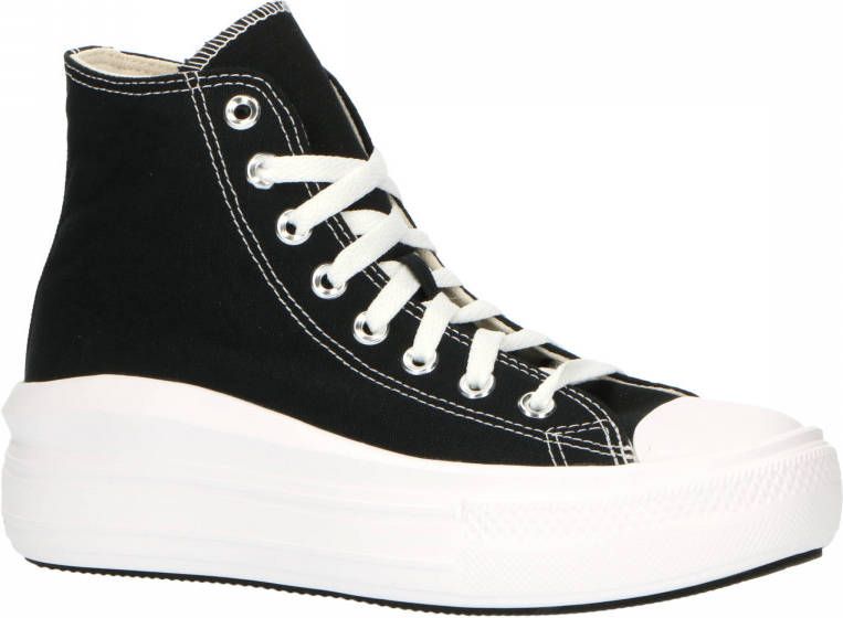 Converse Chuck Taylor All Star Move Platform Hi sneakers zwart beige wit