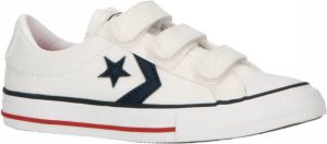 Converse Chuck Taylor All Star Platform Layer sneakers wit blauw rood