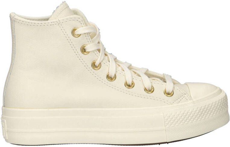 Converse Chuck Taylot All Stars High Lift leren sneakers ecru