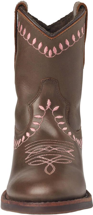 Bootstock Bow Boot Low Cowboylaarzen Kinderen Donkerbruin Leer