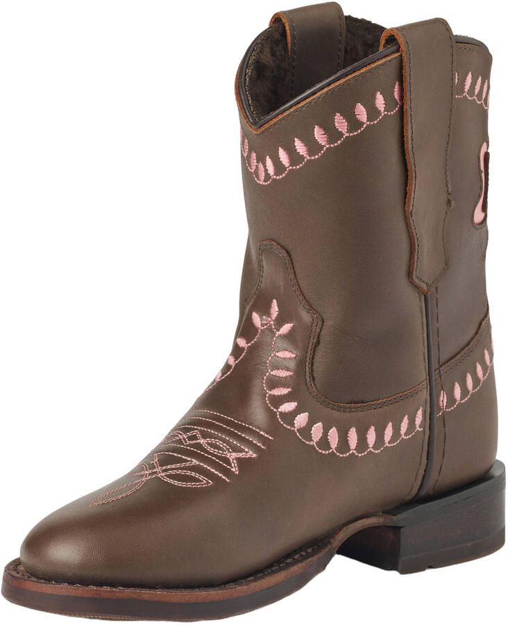 Bootstock Bow Boot Low Cowboylaarzen Kinderen Donkerbruin Leer - Foto 2