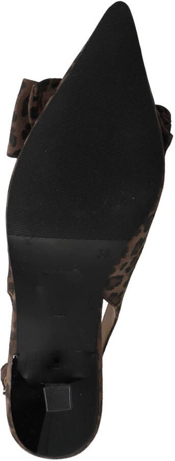 Copenhagen Shoes As You See suède slingback pumps bruin - Foto 2