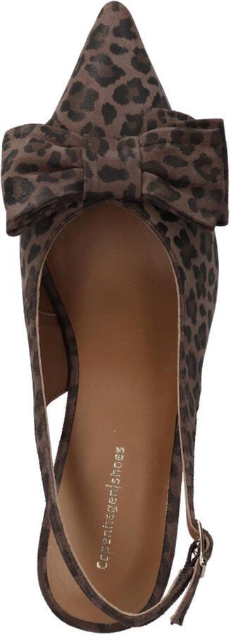 Copenhagen Shoes As You See suède slingback pumps bruin - Foto 3