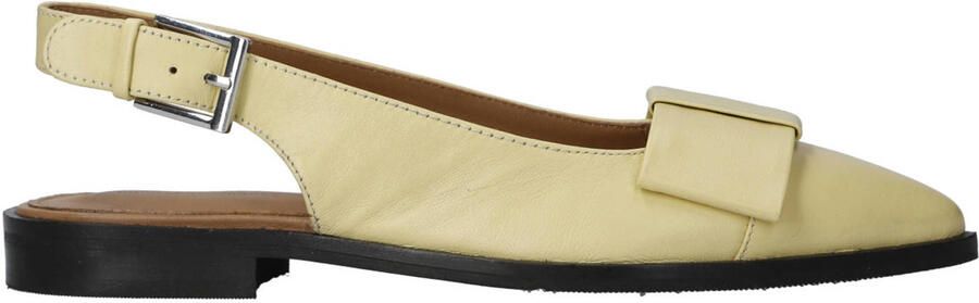 Copenhagen Shoes City Walk leren slingback loafers lichtgeel