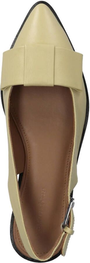 Copenhagen Shoes City Walk leren slingback loafers lichtgeel - Foto 3