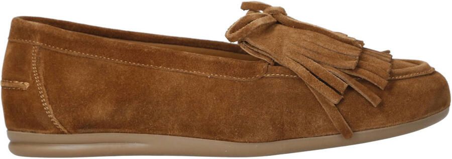 Copenhagen Shoes La Boheme suède mocassins cognac