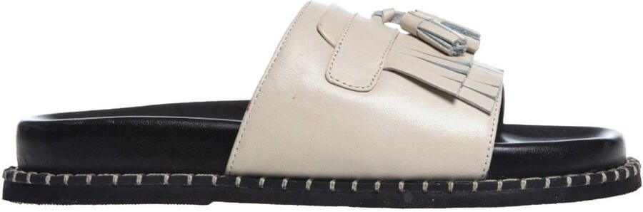 Copenhagen Shoes leren slippers ecru