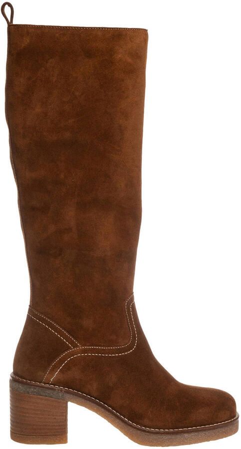 Copenhagen Shoes Moves and Me suède hoge laarzen cognac