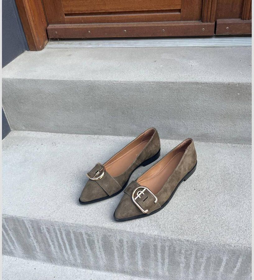 Copenhagen Shoes suède loafers donkergroen - Foto 2