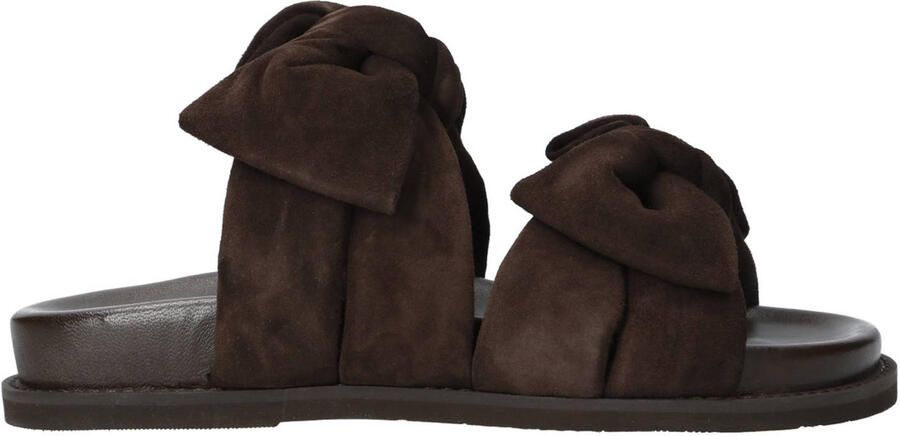 Copenhagen Shoes suède slippers donkerbruin