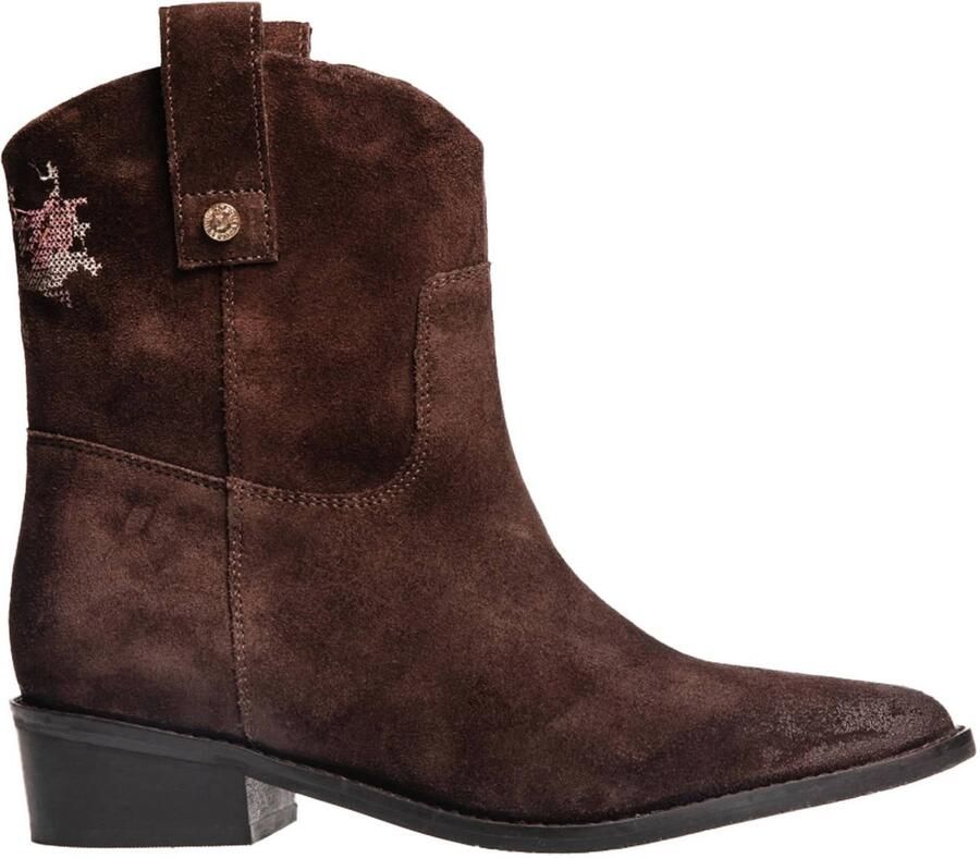 Copenhagen Shoes The Monice Boot western suède cowboy boots bruin