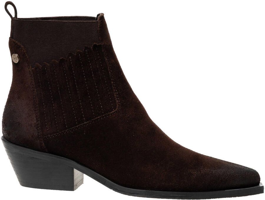 Copenhagen Shoes The Walking Boot S western suède enkellaarzen donkerbruin